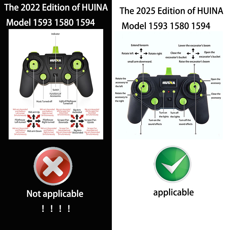 2025 New Huina 1593 Remote Con - Heavy Equipment Games avis et prix